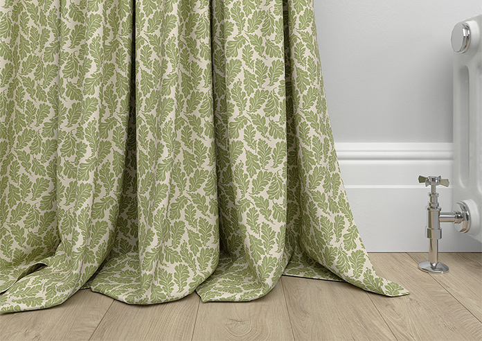 Land & Shore Oak Leaf, Green - Made to Measure Curtains - Image 6